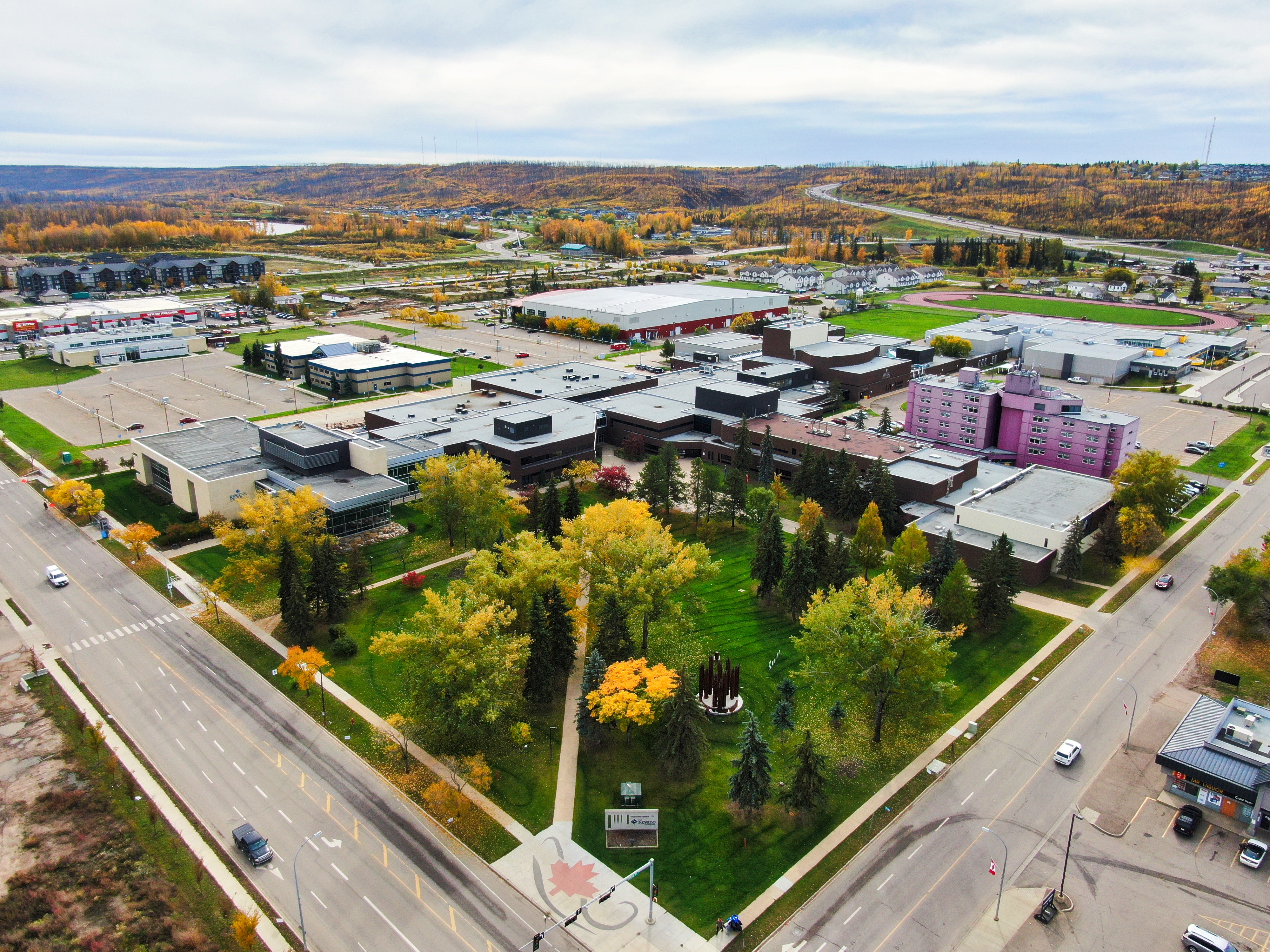 Aerial View of Keyano College
