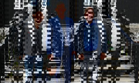 From the left: Jun Akamine of Hitotsubashi University,  Mayor of Klaksvík, Karl H. Johansen, and David Anderson UArctic Chair